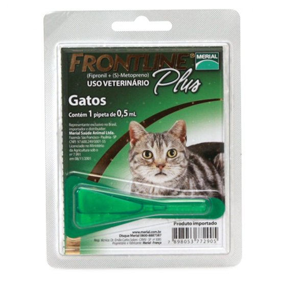 Frontline Plus Cats - fipronil & methoprene